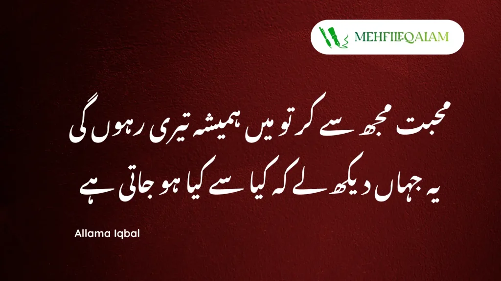 Allama Iqbal Poetry