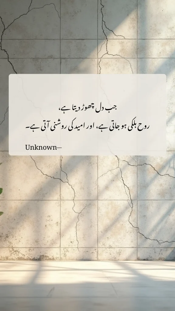 sad Urdu poetry about life lesson